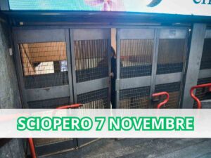 fermata della metro ATM di Milano chiusa per sciopero