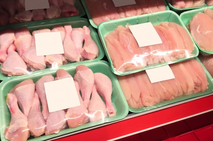 vaschette pollo supermercato 