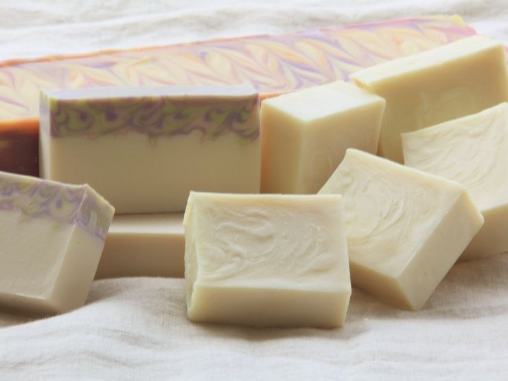 sapone di castiglia a pezzi